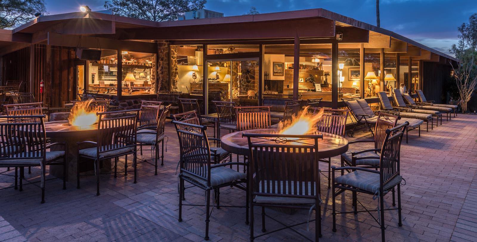 Image of outdoor firepit lounge area White Stallion Ranch, 1900, Member of Historic Hotels of America, in Tuscan, Arizona, Hot Deals